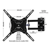 Soporte Base TV 14-55 Pulgadas Articulado e Inclinable