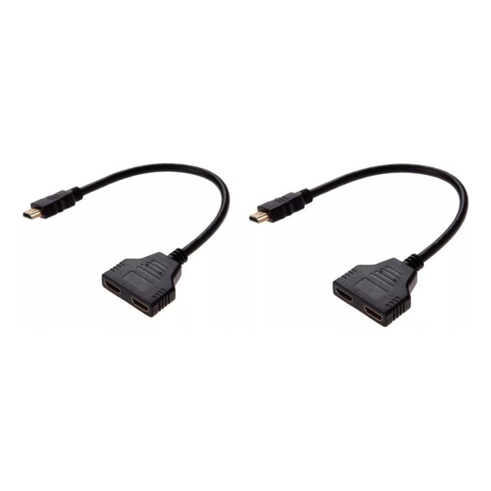 2 Cables Hdmi De Doble Divisor Puerto Dual 1 A Dos Salidas