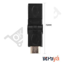 2 Uniones Convertidor Hdmi 360 Grados Macho Y Hembra De 7 Cm