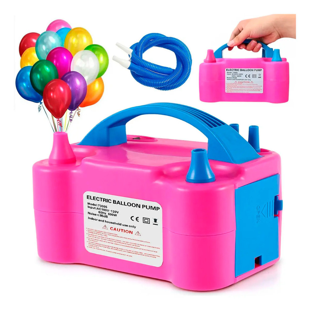 Bomba Eléctrica Doble para Inflar Globos | Inflador