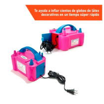 Bomba Eléctrica Doble para Inflar Globos | Inflador