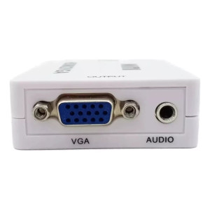 Convertidor Adaptador Mini Hdtv2vga Monitor Auxaudio 1080720