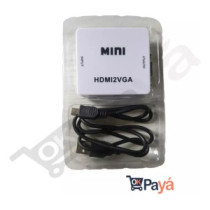 Convertidor Adaptador Mini Hdtv2vga Monitor Auxaudio 1080720