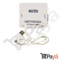 Convertidor Adaptador Mini Hdtv2vga Monitor Auxaudio 1080720