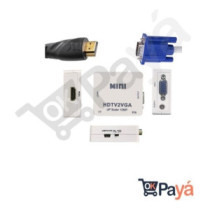 Convertidor Adaptador Mini Hdtv2vga Monitor Auxaudio 1080720