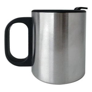 Mug En Acero Inoxidable Con Tapa Removible De 10 Onzas