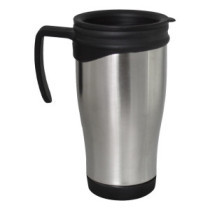 Mug Termo En Acero Inoxidable Con Tapa Y Oreja Plástica