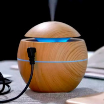 Humidificador Difusor de Aromas Tipo Madera USB | 7 Colores LED