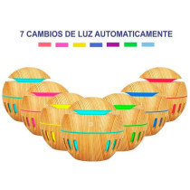 Humidificador Difusor de Aromas Tipo Madera USB | 7 Colores LED