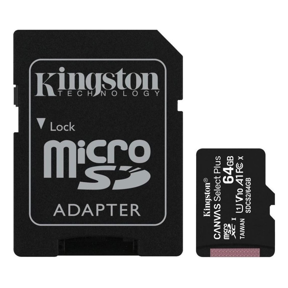 Micro Sd Kingston  Canvas Select Plus Con Adaptador Sd 64gb