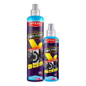 Silicona Moto Carro Spray Aroma Chicle 200ml + 430ml