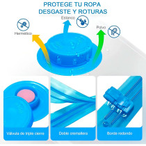 Bolsas al Vacío para Ropa Set x5 + Bomba | Ahorra Espacio