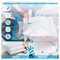 Bolsas al Vacío para Ropa Set x5 + Bomba | Ahorra Espacio