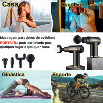 Pistola Masajeadora Inalámbrica Fascial Gun para Cuerpo