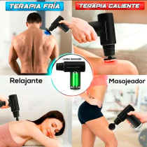 Pistola Masajeadora con Frío y Calor | 6 Cabezas