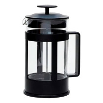 Cafetera Prensa Francesa 1000 ml de Vidrio Negra | Embolo para Café