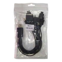 Cable Usb 2.0 Tipo A / Estilo Pulpo Multifunción  10 En 1