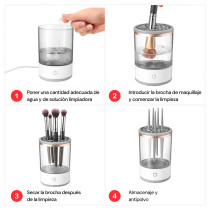Limpiador Eléctrico de Brochas de Maquillaje Portátil USB