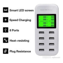 Cargador Eléctrico Inteligente Estación Carga X8 Puertos Usb