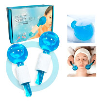 Masajeador Facial Bolas de Hielo | Esferas Frías de Vidrio