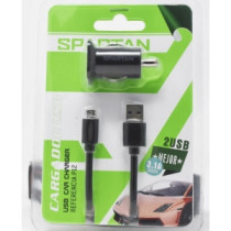 Cargador Carro Carga Rápida 2 Usb. P12 Quick Charge 3.1a V8