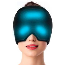 Gorro para Migraña con Gel Frío | Compresa para Ojos
