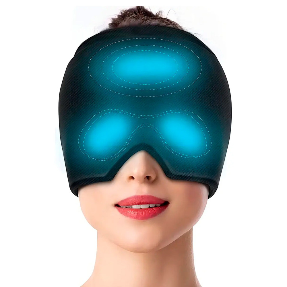 Gorro para Migraña con Gel Frío | Compresa para Ojos