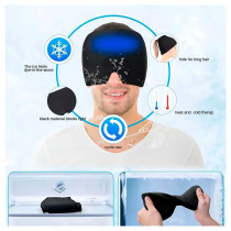 Gorro para Migraña con Gel Frío | Compresa para Ojos