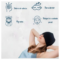 Gorro para Migraña con Gel Frío | Compresa para Ojos