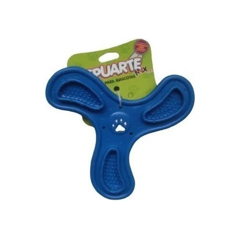 Juguete Perro Boomerang Masticable Atrapar Goma Rigida