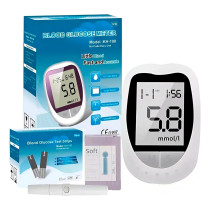 Glucómetro Digital con 50 Tiras y 50 Lancetas | Medidor
