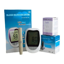 Glucómetro Digital con 50 Tiras y 50 Lancetas | Medidor
