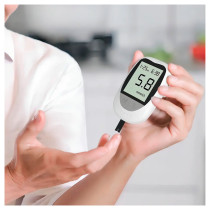 Glucómetro Digital con 50 Tiras y 50 Lancetas | Medidor