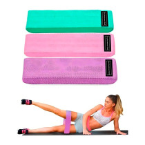 Bandas Elásticas de Tela x3 | Piernas y Glúteos Fitness
