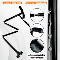Bastón Plegable con Luz LED | Altura Ajustable para Caminar