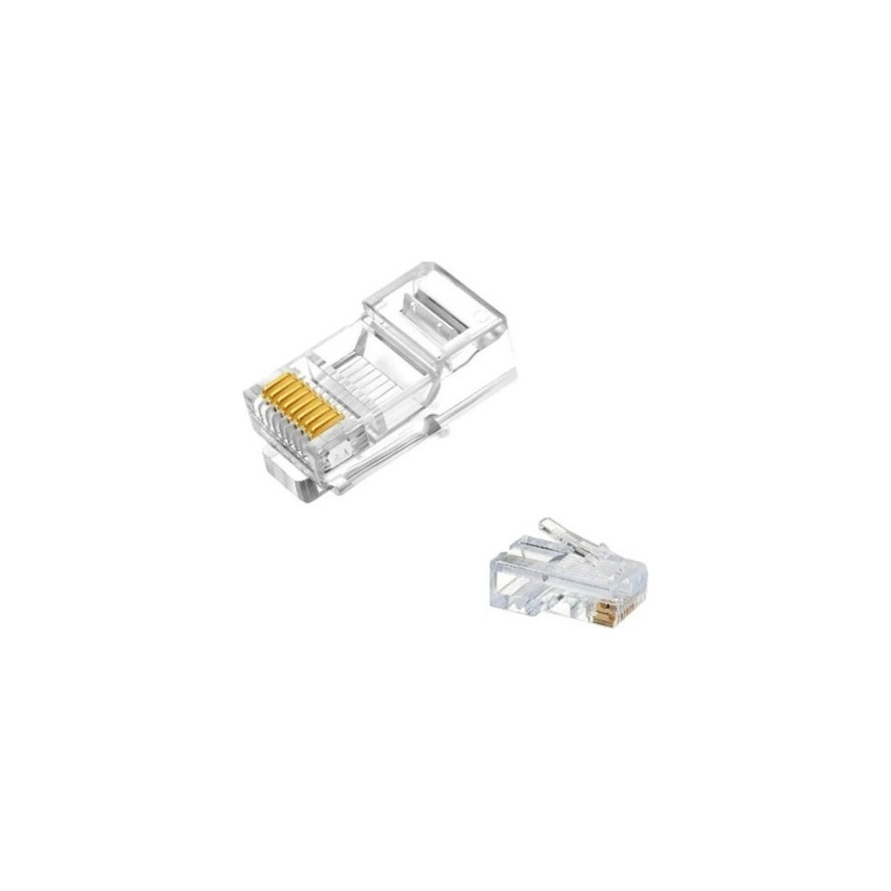 50 Conectores Rj45 Categoria 6 Con Guia