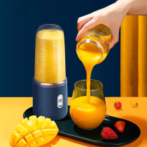 Mini Licuadora Portátil USB con Doble Vaso Recargable