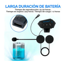 Intercomunicador Bluetooth BT12 para Casco de Moto