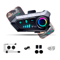 Intercomunicador Auricular Bluetooth V10 para Casco de Moto