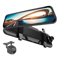 Espejo Retrovisor DVR con Cámara Reversa y Pantalla 9.66”