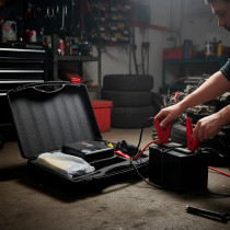 Arrancador de Batería 12V con Compresor y Linterna | Carro y Moto