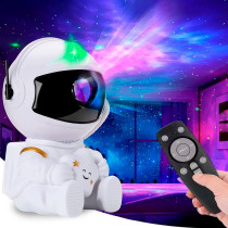 Lámpara Astronauta Proyector de Galaxia y Estrellas