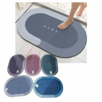Tapete de Baño Ultra Absorbente Antideslizante Ovalado