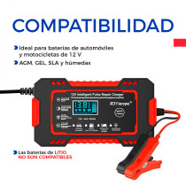 Cargador Inteligente Automático de Batería | Carro y Moto
