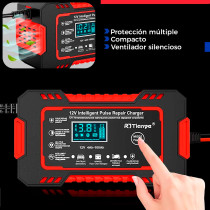 Cargador Inteligente Automático de Batería | Carro y Moto