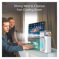 Mini Aire Acondicionado Portátil con Agua y Hielo | Humidificador