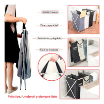 Cesto para Ropa Sucia Plegable 3 Secciones | Organizador