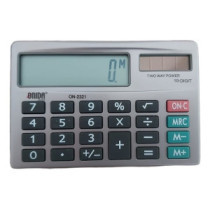 Mini Calculadora Sencilla De Mano Super Delgada + Estuche