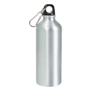 Botella En Aluminio Caramañola Deportiva Y Mosquetón 650 Ml